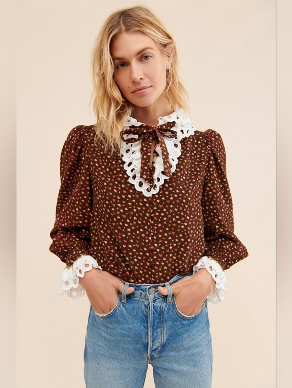 CELIA B Virginia Floral Blouse - Picture 3 of 12